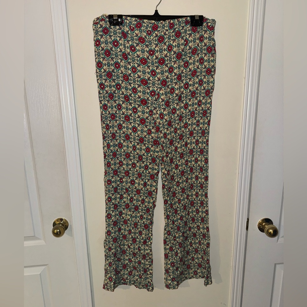 ZARA Floral Pattern pants